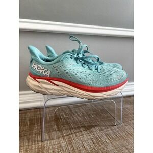 Hoka Clifton 8 Women's Blue Orange Sneakers Size